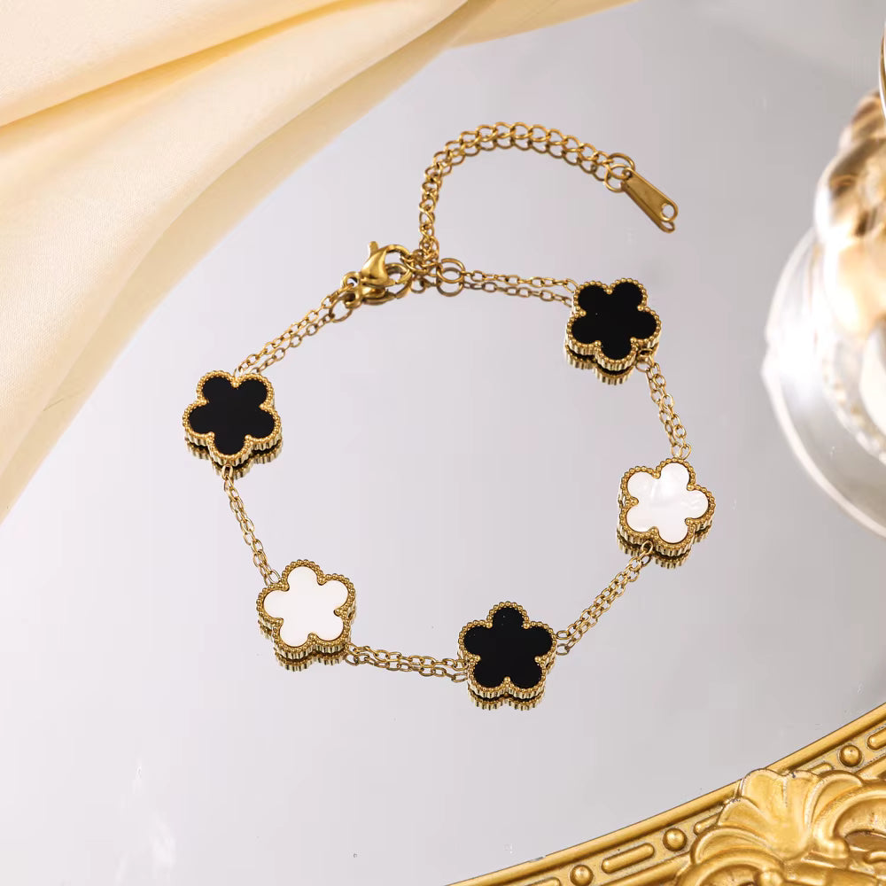 Stainless Steel Clover Bracelet