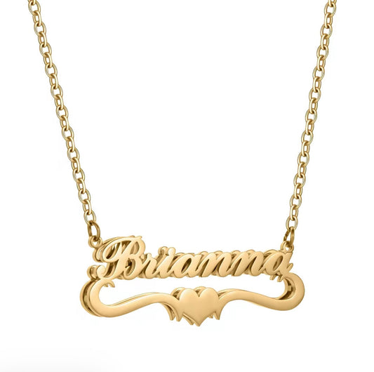 Customized Stainless Steel Double-layer Name Necklace