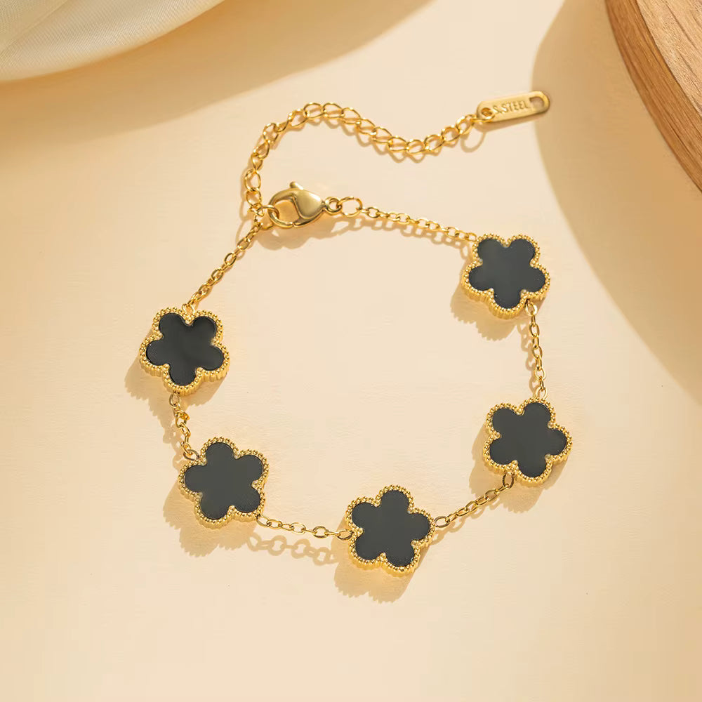 Stainless Steel Clover Bracelet