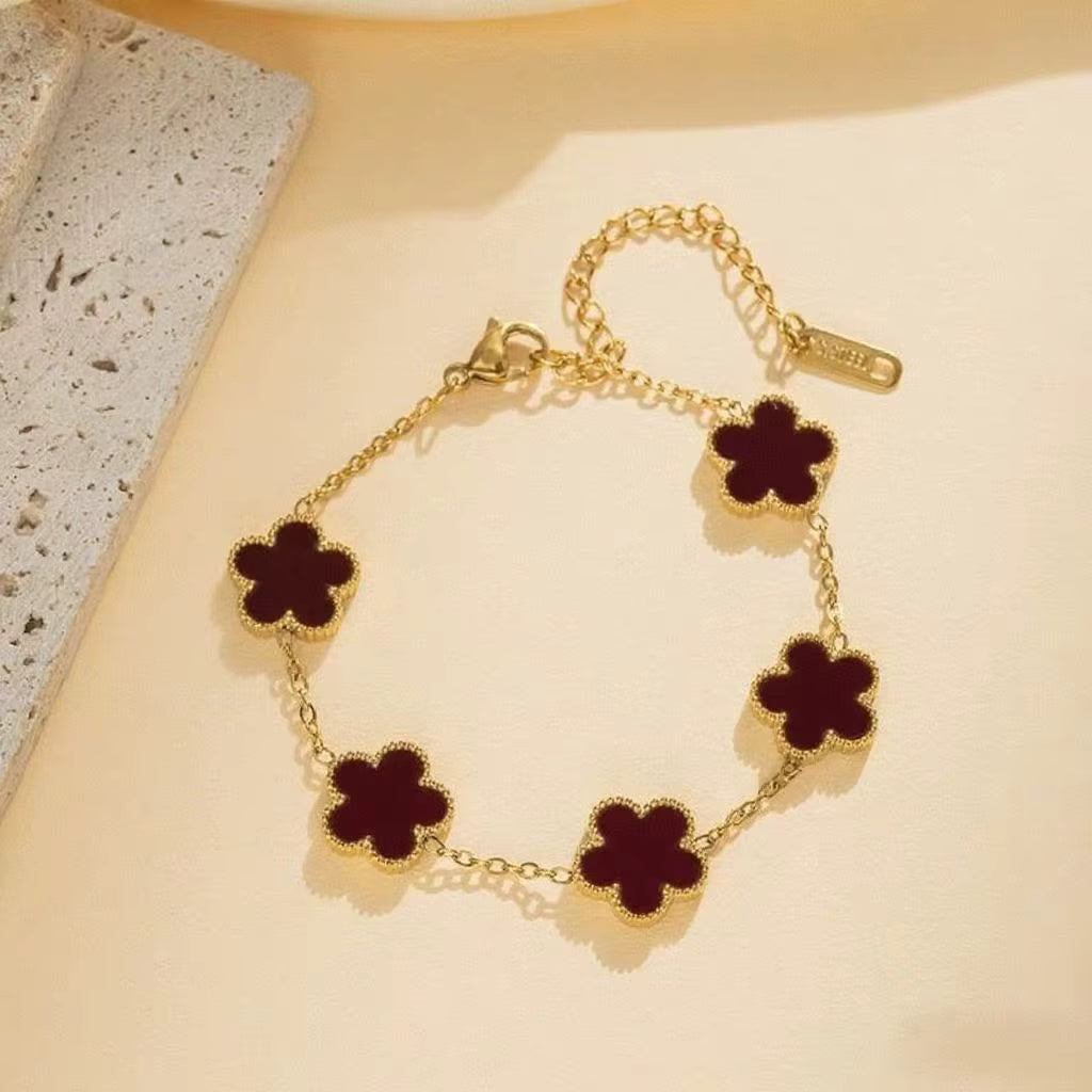 Stainless Steel Clover Bracelet