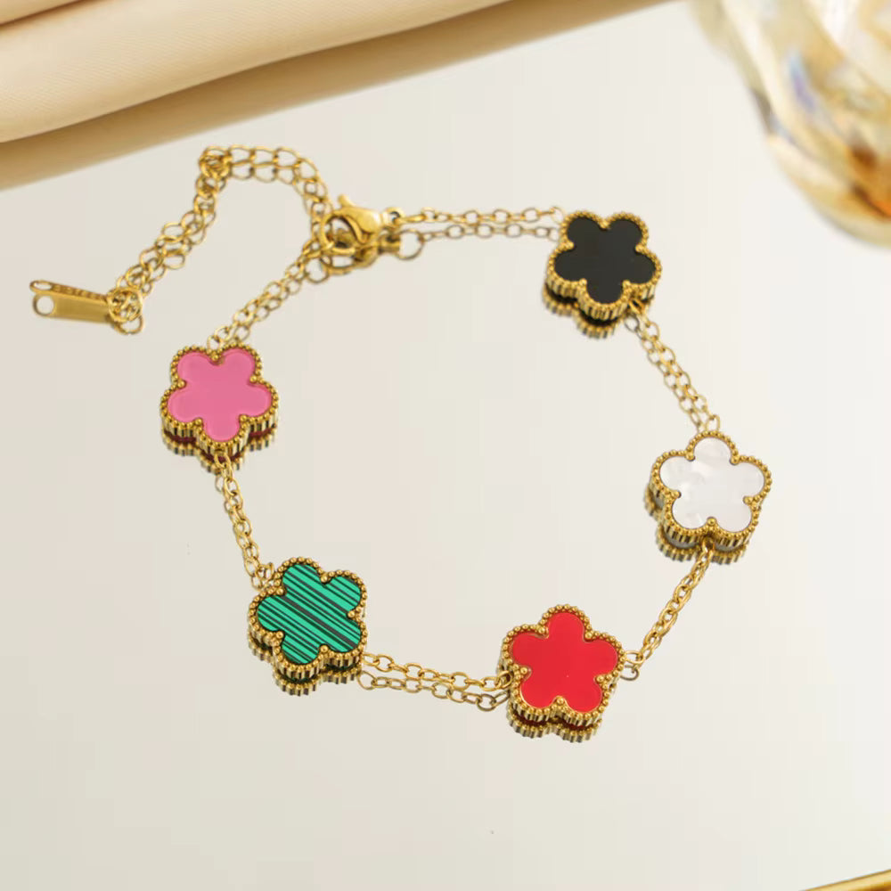 Stainless Steel Clover Bracelet